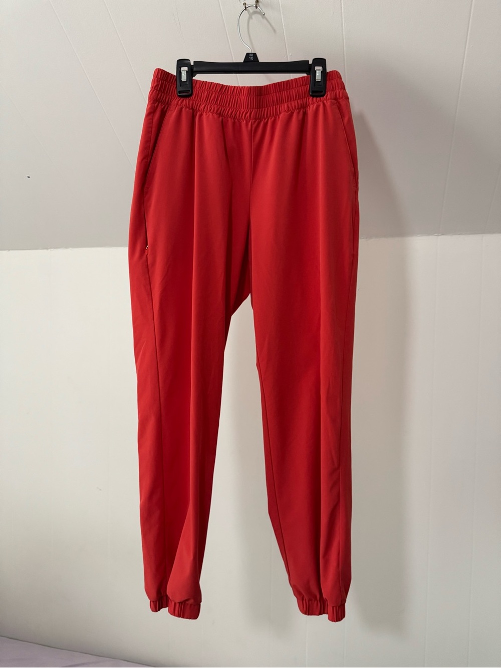 Banana Republic | “BR Sport” Red-Orange Joggers, Size S